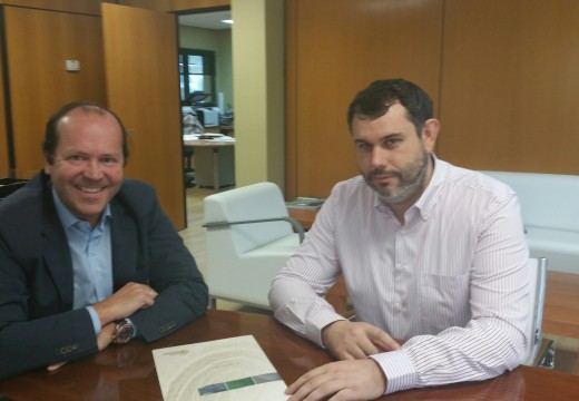 Encontro de traballo entre Martínez Sanjurjo e o presidente de Sogama